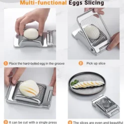 Non-Stick äggdelare för perfekta skivor