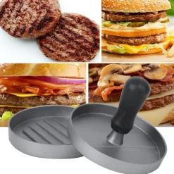 Non-Stick hamburgerpressmaskin - zink aluminiumlegering Patty Form