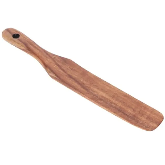Non-stick matlagningsspatel av trä - Teak gräddträ, perfekt för hushållsredskap