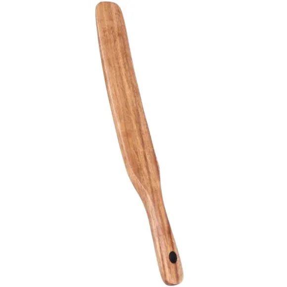 Non-stick matlagningsspatel av trä - Teak gräddträ, perfekt för hushållsredskap