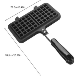 Non-Stick Våffelmaskin med dubbla huvuden för hushållskök