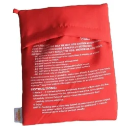 NOUVEAU Röd Tvättbar Kockväska Mikrovågsugn för Snabb Tillagning av Potatis