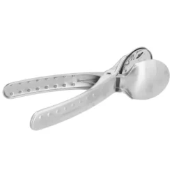 Nötknäppare i rostfritt stål kastanjklämma Metall multifunktionell nötöppnartång för kökssilver