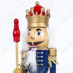 Nötskrika - TEKNIKRABATT - Soldat - 60 cm - Vintage trädekoration - Tysk hantverk