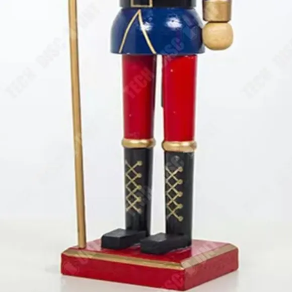 Nötskrika - TEKNIKRABATT - Soldat - 60 cm - Vintage trädekoration - Tysk hantverk