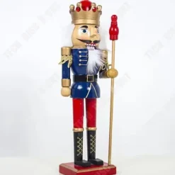 Nötskrika - TEKNIKRABATT - Soldat - 60 cm - Vintage trädekoration - Tysk hantverk