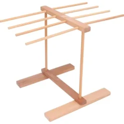 Nudeltorkställ i trä 15,4 X 8,7 X 11,8 tum hopfällbart Förhindra halka Pasta torkställ för hemmet