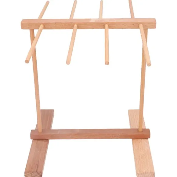 Nudeltorkställ i trä 15,4 X 8,7 X 11,8 tum hopfällbart Förhindra halka Pasta torkställ för hemmet