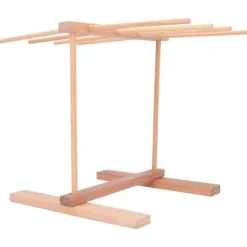 Nudeltorkställ i trä 15,4 X 8,7 X 11,8 tum hopfällbart Förhindra halka Pasta torkställ för hemmet