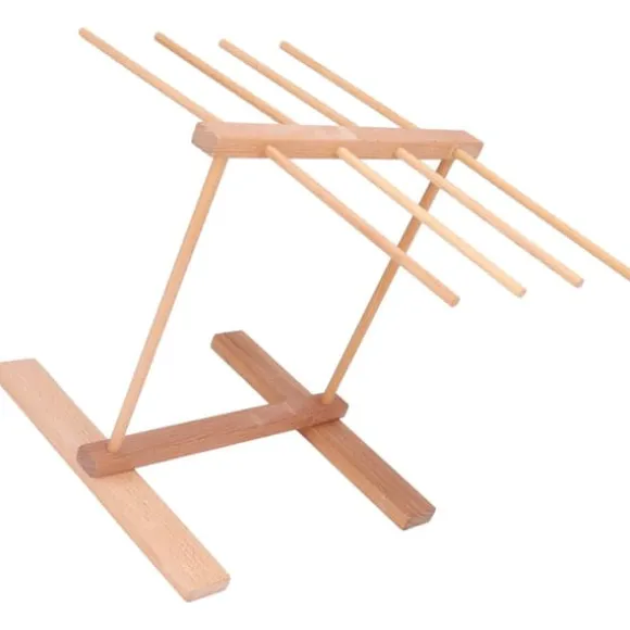 Nudeltorkställ i trä 15,4 X 8,7 X 11,8 tum hopfällbart Förhindra halka Pasta torkställ för hemmet
