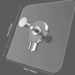 OBOSOE 20 st Vattentäta Plastkrokar – Stark Självhäftande Vägghylla för Bilder, Posters & Kök | Lättmonterad, Ingen Borrning