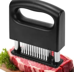 OBOSOE 48-Blads Köttmörkare/Köttmörning i Rostfritt Stål - För Alla Köttsorter Inkl. Nöt & Fläsk