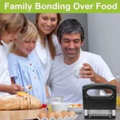 OBOSOE 48-Blads Köttmörkare/Köttmörning i Rostfritt Stål - För Alla Köttsorter Inkl. Nöt & Fläsk