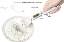 OBOSOE Digital Köksvåg-Sked 500 g/0,1 g – Med Tarafunktion För Mjöl, Vätska, Te, Medicin