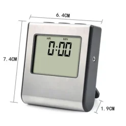 OBOSOE Digital Ugnstermometer / Stektermometer med Timer och Ljudsignal – LCD Kötttermometer för Grill, Ugn och Rökning