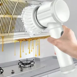 OBOSOE Elektrisk rengöringsborste med 5 utbytbara huvuden – USB-laddning, IPX6 vattentät, vit