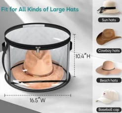 OBOSOE Extra Stor Vikbar Förvaringslåda med Förstärkt Handtag, Dubbelt Blixtlås & Säkerhetsrem – Genomskinligt Fönster, Hållbar, Lättvikts-PVC, Tvättb | CDON