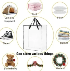 OBOSOE Förvaringsväska för Kransar – 5-pack, 66 cm, 90 L, För Hem, Jul, Säsongsdekorationer och Textilier