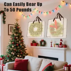 OBOSOE Förvaringsväska för Kransar – 5-pack, 66 cm, 90 L, För Hem, Jul, Säsongsdekorationer och Textilier