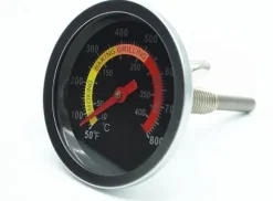 OBOSOE Grilltermometer i Rostfritt Stål – Temperaturmätare för Utegrill och Rökarugn