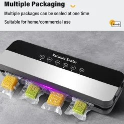 OBOSOE 5-i-1 Vakuumförpackare & Värmeförseglare – Vacuum Sealer för Torr och Fuktig Matförvaring