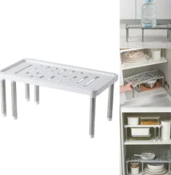 OBOSOE Köksverktyg Utbyggbar räknare Förvaringshylla bänkskiva Förvaringsskåp Kökshylla Organisation Rack Badrum Rack Köksutrustning