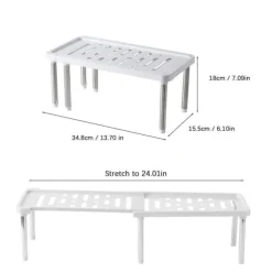 OBOSOE Köksverktyg Utbyggbar räknare Förvaringshylla bänkskiva Förvaringsskåp Kökshylla Organisation Rack Badrum Rack Köksutrustning