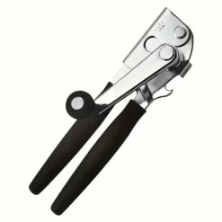 OBOSOE Kraftig Manuell Burköppnare med Ergonomiskt Handtag – Passar Alla Stora Burkar