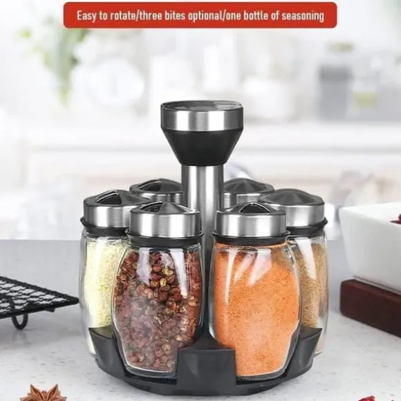 OBOSOE kryddlåda, krydddispenser, kryddbehållare, kök, kryddlåda, glasflaska, peppar, kryddbehållare, hylla, arrangöre, flaskahållare, kryddkrukor