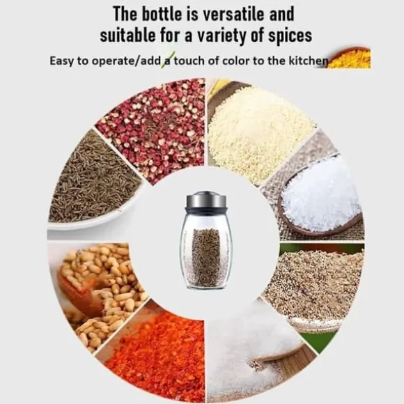 OBOSOE kryddlåda, krydddispenser, kryddbehållare, kök, kryddlåda, glasflaska, peppar, kryddbehållare, hylla, arrangöre, flaskahållare, kryddkrukor