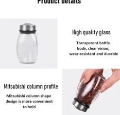 OBOSOE kryddlåda, krydddispenser, kryddbehållare, kök, kryddlåda, glasflaska, peppar, kryddbehållare, hylla, arrangöre, flaskahållare, kryddkrukor