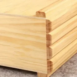 OBOSOE 4-lagers Träorganizer med Lådor - Mångfunktionell Förvaring för Pennor, Penslar & Verktyg | Portabel Hantverkslåda & Blomarrangemangsstation