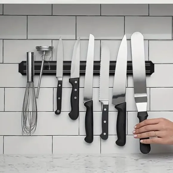 OBOSOE Magnetisk Knivhållare 48cm – Stark Magnetisk Knivlist för Kök, Kreativ Kökstillbehör