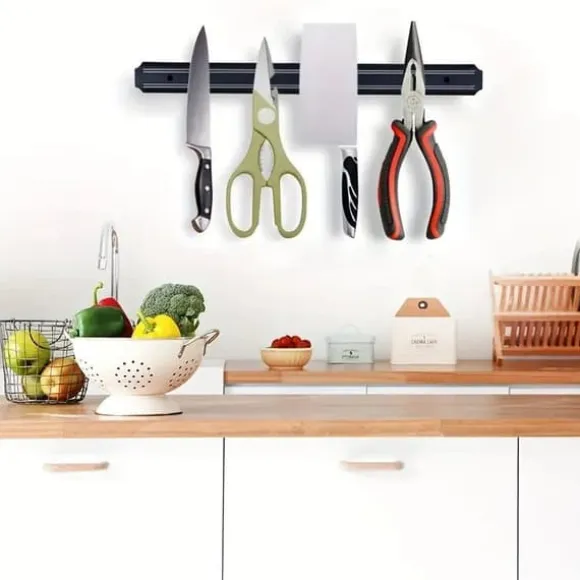 OBOSOE Magnetisk Knivhållare 48cm – Stark Magnetisk Knivlist för Kök, Kreativ Kökstillbehör