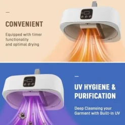 OBOSOE Mini torktumlare för kläder med timer (480 min) – Snabbtorkande, perfekt för studentrum och små utrymmen