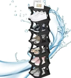 OBOSOE Multi Tier Shoe Rack, Utrymsbesparande skolagring, Sko rack arrangöre, Avtagbar skohållare, Ingång skolagring för ingångsdörr