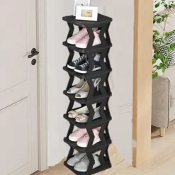 OBOSOE Multi Tier Shoe Rack, Utrymsbesparande skolagring, Sko rack arrangöre, Avtagbar skohållare, Ingång skolagring för ingångsdörr