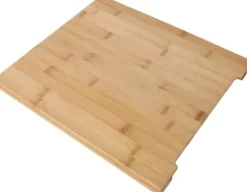 OBOSOE Naturlig Bambu Skärbräda med Avtagbart Rostfritt Stålfack - Multifunktionell Köksbräda för Kött, Grönsaker & Bakning | Miljövänlig & Hygienisk | CDON