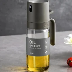 OBOSOE Olivenoljesprayflaska, flerändamålsblandare för olivolja med oljedrop rostbeständiga sojabönor för luftstekt bakning