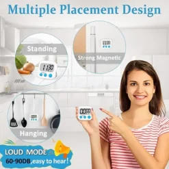 OBOSOE 6-Pack Digitala Visuell Timer – Kökstimer & Klassrumstimer för Lärare och Barn, Skolstart och Matlagning