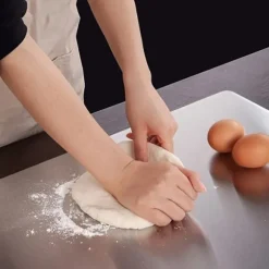 OBOSOE 3-Pack Dubbelsida Skärbrädor i Rostfritt Stål – Mögelresistenta & Vattentåliga Skärbrädor för Kök