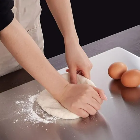 OBOSOE 3-Pack Dubbelsida Skärbrädor i Rostfritt Stål – Mögelresistenta & Vattentåliga Skärbrädor för Kök