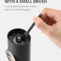 OBOSOE 2-Pack Elektrisk Pepparkvarn – Justerbar Grovhet, LED-ljus, Med Bas och Borste för Kök och BBQ