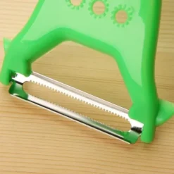 OBOSOE 2-pack 2-i-1 Grönsaksskalare & Råkostjärn – Dubbelverkande Skalare i Rostfritt Stål med Ergonomiskt Handtag