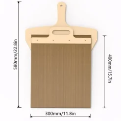 OBOSOE Pizzaspade - Non-Stick Yta, Lång Handtag, Lätt att Glida in i Ugnen, Perfekt för Överföring av Pizza, Diskmaskinsäkert
