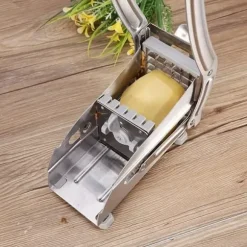 OBOSOE Pommes Frites Skärare i Rostfritt Stål – Grönsaksskärare & Potatisskärare med 2 Extra Blad