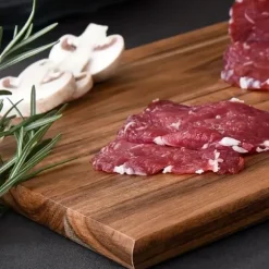 OBOSOE Premium Akaciaträ Skärbräda - Perfekt för Kött, Ost, Bröd, Grönsaker & Frukt | Hållbart Köksredskap för Hemmet & Studentboende (34x22 cm) - Ide | CDON