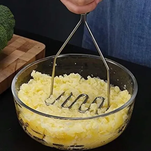 OBOSOE Rostfri potatispress – köksverktyg för potatismos & grönsaker
