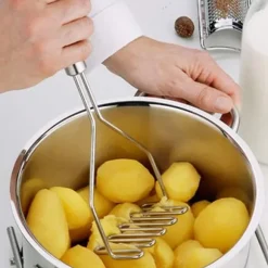 OBOSOE Rostfri potatispress – köksverktyg för potatismos & grönsaker