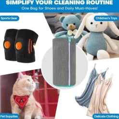 OBOSOE Tvättväska för Skor – Tvättpåse med dragkedja-360-graders heltäckande rengöring